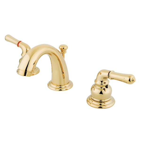 Kingston Brass Magellan Widespread Bathroom Faucet, Polished Brass GKB912 - main